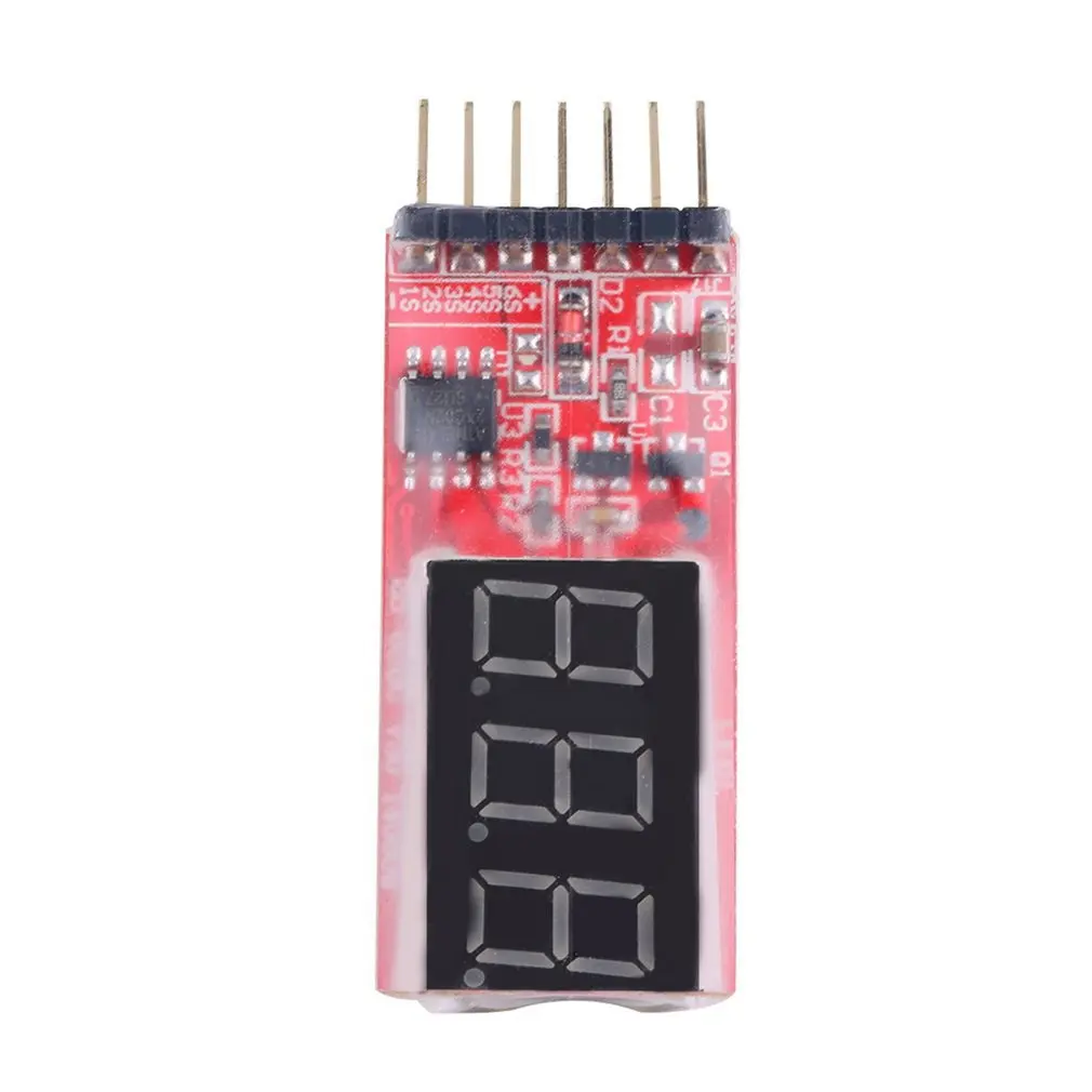 RC Напряжение Lipo батарея метр тестер Индикатор 2-6 ячеек светодиодный вольтметр панели для 2 S-6 S(7,4 V~ 22,2 V) Li-Po/Li-ion/LiMn/Li-Fe Batte
