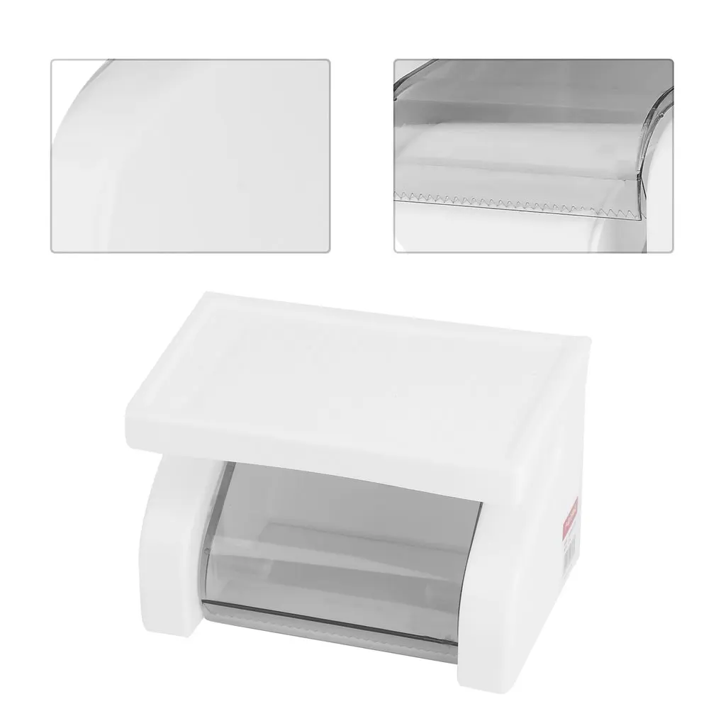 New Wall Mounted Plastic Waterproof Toilet Roll Paper Box Holder Bathroom Tool Hot Sale