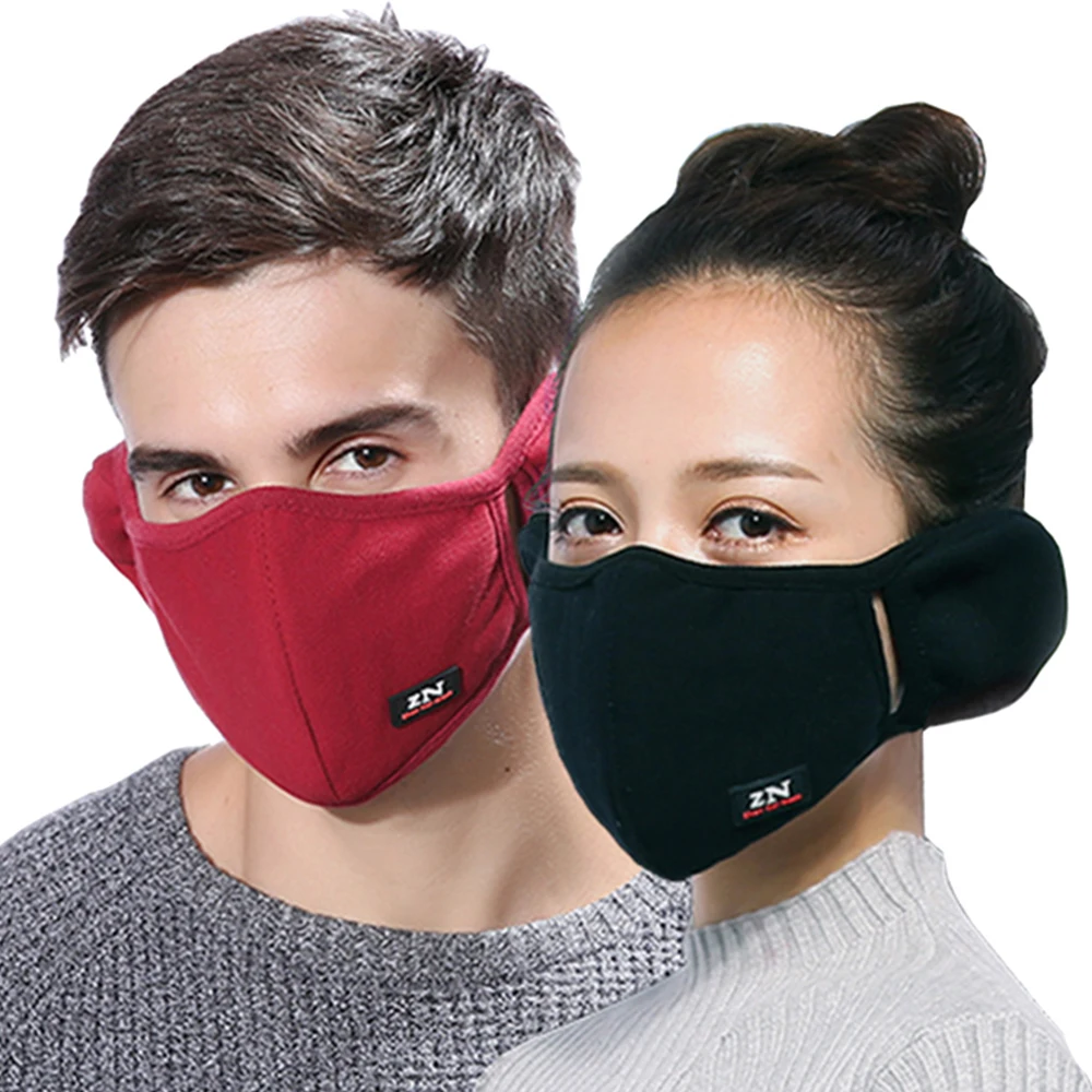 1 шт. модная Пылезащитная маска респираторные маски 2 Слои натуральный хлопок защитный фильтр вставки рот