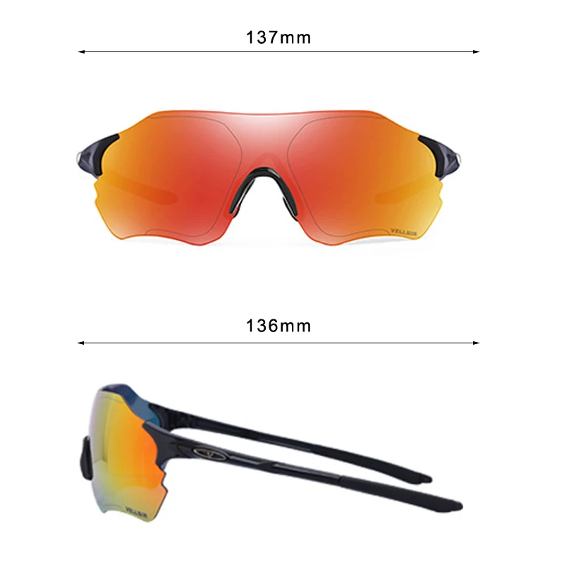 Поляризованные 3 объектива Набор для верховой езды очки бескаркасные рамы велосипедные очки MTB велосипедные солнцезащитные очки большие очки велосипедные очки