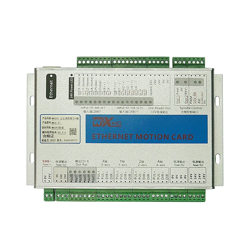 CNC MACH3 USB Ethernet 2 МГц 4 оси 100 кГц Гладкий степпер контроллер движения плата