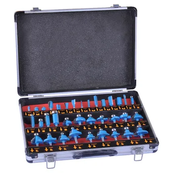 

35pcs Carbide Tip Router Bits Set Shank Woodworking Cutter Bit Kit Trimming 1/4inch 1/8inch NIN668