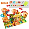 77-308PCS Marble Race Run Big Block Compatible City Building Blocks Funnel Slide Blocks DIY Big Bricks Toys For Children Gift 4
