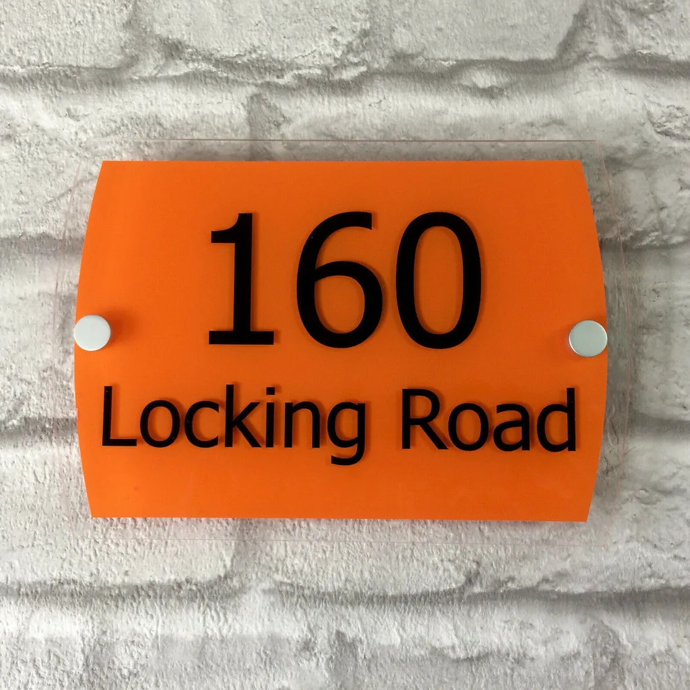 Personalised Acrylic HOUSE SIGN | WITH Street nName & Door Number Free Shipping Обустройство дома