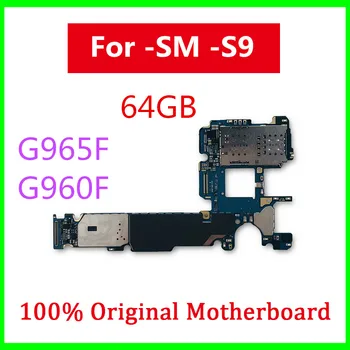 

For Samsung Galaxy S9 G965F G960F G965U G960U G965FD G960FD Motherboard Original Unlocked Logic Board For Galaxy S9 With Android