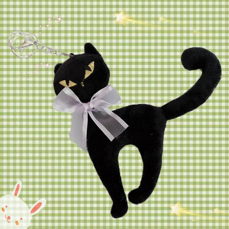 

15cm Cartoon Animals Cat Plush Toy Pendant Cute Stuffed Kitten Dolls Key Ring Girls Bag Decor Kawaii Plush Gift for Xmas Holiday