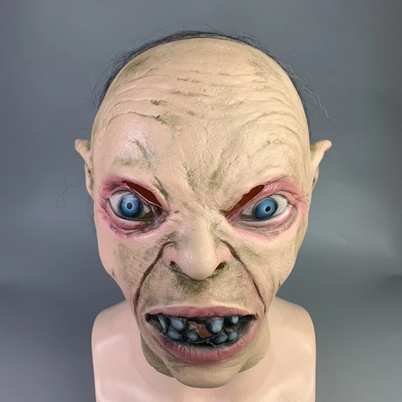 

Gollum Mask The Lord of The Rings Cosplay Decoration Halloween Horror Party Props Funny Mask Latex Accessories