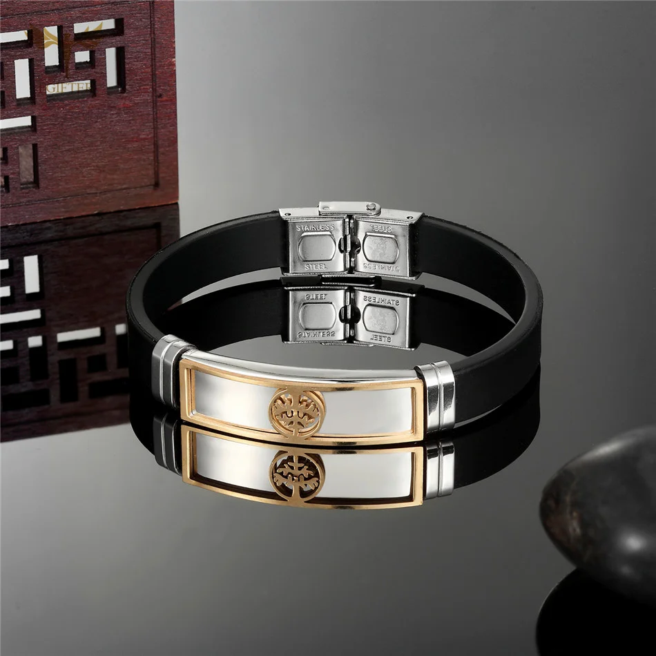 Hip-hop Gold Tone Bling Iced Mens Bracelet Covered with Cz #1 - Walmart.com