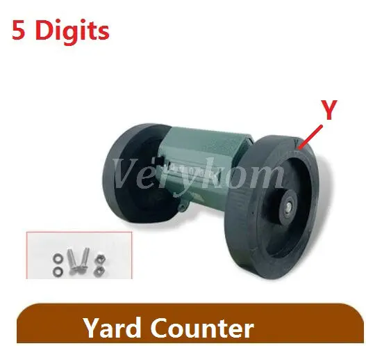 Z96-F-Yard 20x машинный счетчик ярдов колесо качения прокрутки длина подсчета 5 цифр Z96-F 6 цифр JM-316 проверка ткани - Цвет: Z96-F-Yard