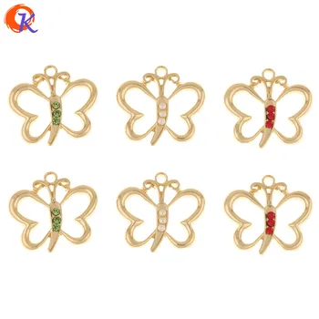 

Cordial Design 50Pcs 23*25MM Jewelry Accessories/Hand Made/Rhinestone Charms/Bowknot Shape/DIY Making/Earring Findings/Pendant