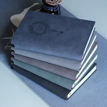 A5 Толстая овечья кожа, покрытая кожей, блокнот, канцелярские принадлежности, бизнес, ретро ручка, вставленная мягкая поверхность, блокнот Customiza