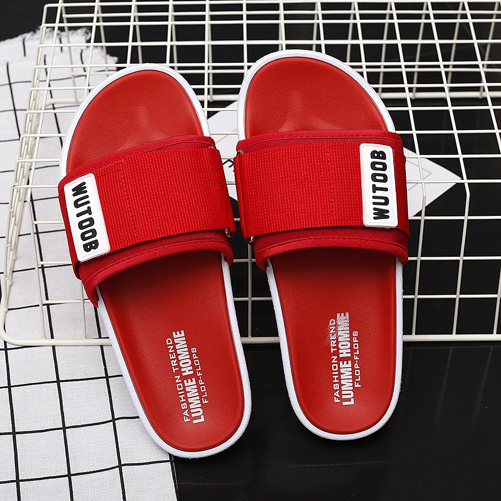 mens red slippers