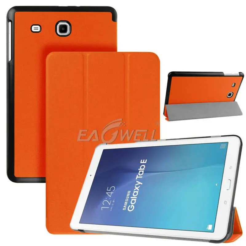 Кожаный смарт-чехол для Samsung Galaxy Tab E 9,6 дюймов SM-T560 T561 ультра тонкий противоударный защитный чехол