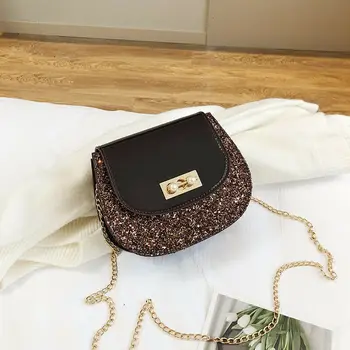 

2019 New Women Bag PU Leather Chain Messenger Shoulder Crossbody Bag For Lady Pretty Tote Satchel Purse Lovely Evening Bag