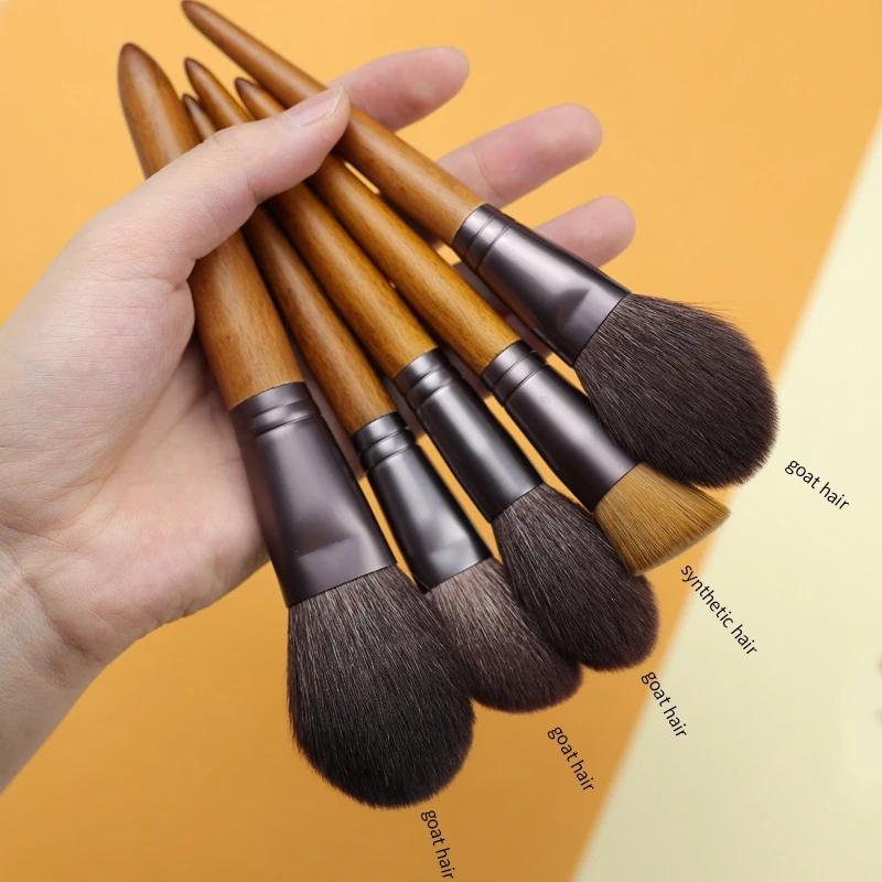 

15PCS Makeup Brush Set Goat Hair Angled Blender Powder Blush brush Eyeshadow Blending Makeup brushes set Cosmetic Tools pędzle
