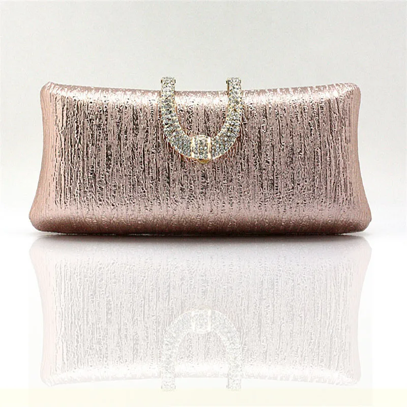  ele ELEOPTION Women Rose Gold Clutch Purse Bling Evening Bag  Triangle Women's Wedding Purse for Party Cocktail Mini size : Clothing,  Shoes & Jewelry