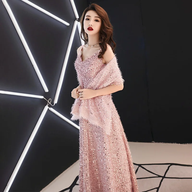 Женское платье смокинг Vestido Longo De Formatura новинка зимы 2020 вечерние платья на