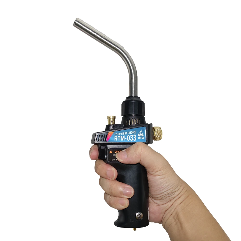 Mapp Gas Welding Torch Ignition Flame Brazing Gun Burner Blowtorch