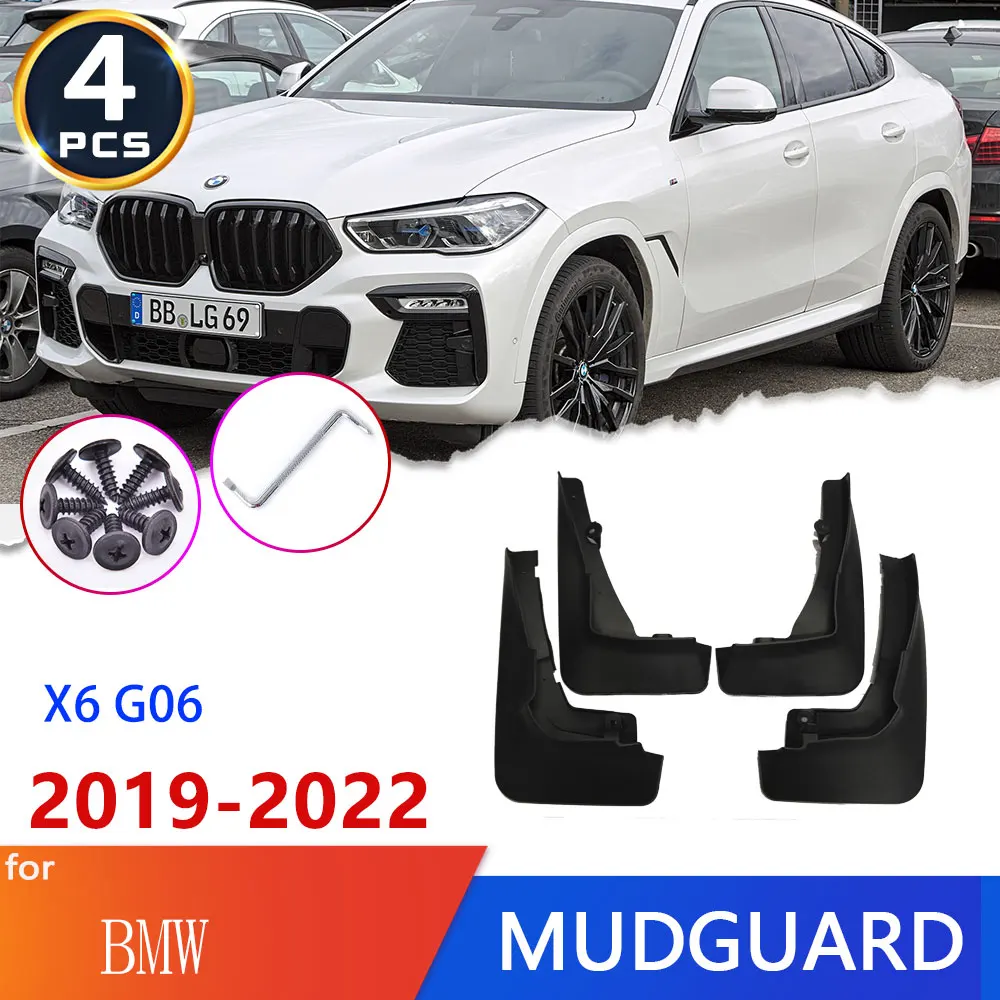 

For BMW X6 G06 2019~2022 High Fender Mud Flaps Mudflaps Mudguards Mudflap Splash Mudguard Guards Accessories Car 2020 2021