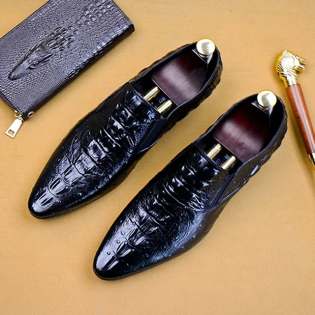 

Top Quality Flats Men Shoes Formal Dress Shoes Office Loafers Men Wedding Shoes Casual Footwear