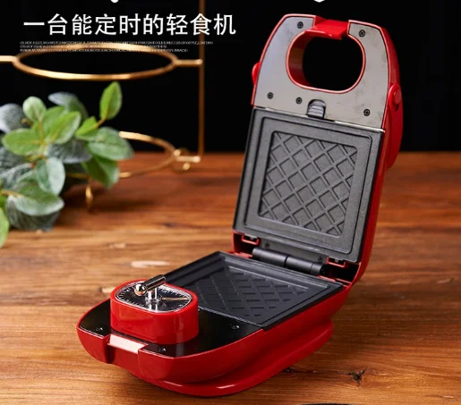 Multi-function non-stick light food double plate heating time household small breakfast sandwich machine J03