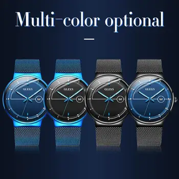 

Casual Stainless Steel Man Watch Luminous For Man Wrist Watch With Auto Date Slim Waterproof Qartz Watch Mens Montre Homme