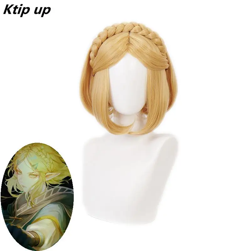 

Ktip Up The Legend Of Zelda: Breath Of The Wild Princess Zelda Cosplay Short Hair Wig