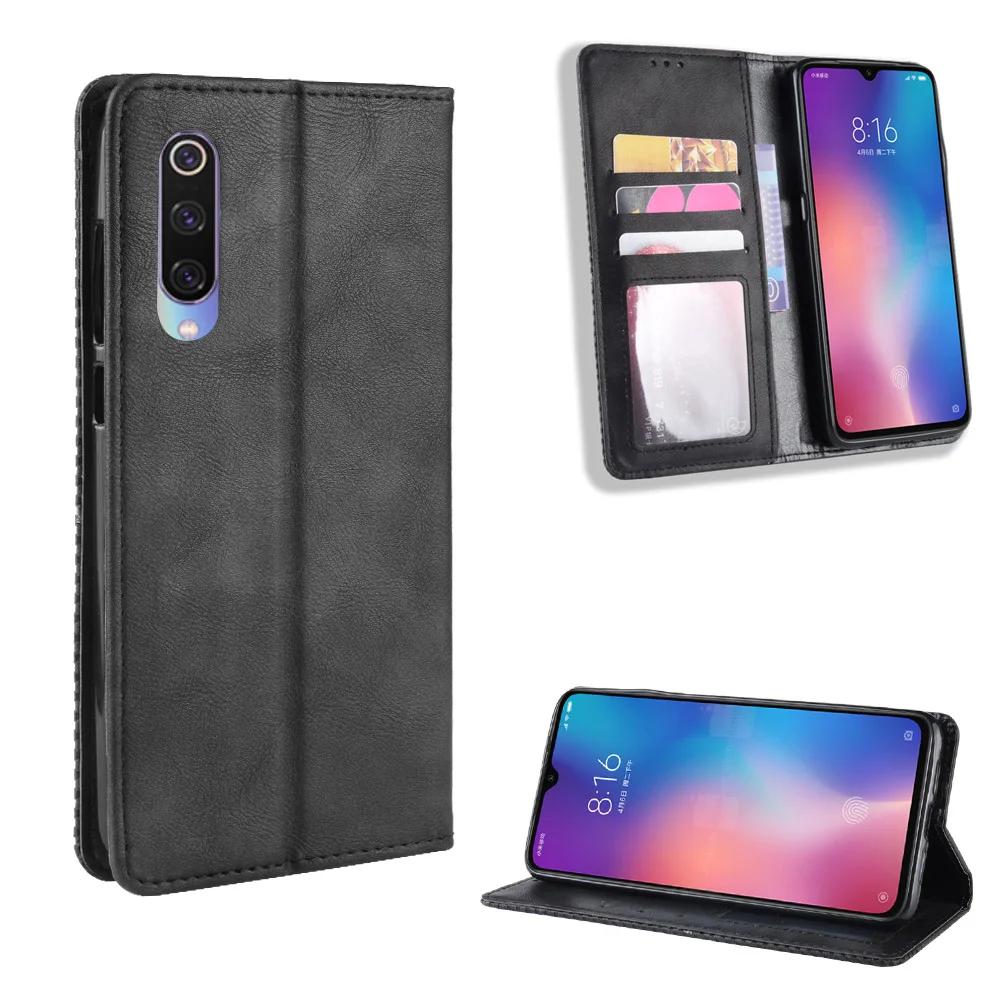 Магнитный винтажный кожаный чехол Премиум Coque для Xiaomi mi CC9 CC 9 mi CC9 mi CC 9 Case 6,39 дюймов флип фривольный анти-осенний чехол
