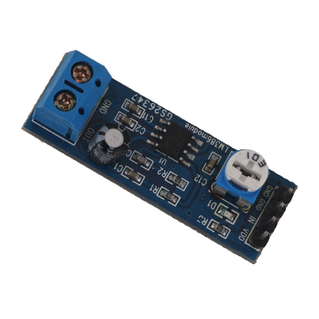 LM386 200 Gain Audio Amplifier Module Board Adjustable Volume for Arduino