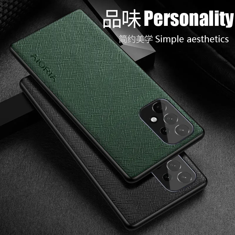 

case for Samsung Galaxy A53 A73 A33 A23 5G funda Cross pattern Leather phone cover Luxury for galaxy a53 case coque capa