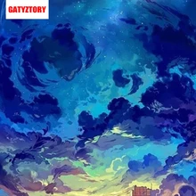 GATYZTORY 3D Алмазная живопись полная квадратная дрель DIY домашний Декор Ремесло Стразы мозаичная картина фото на заказ голубое небо