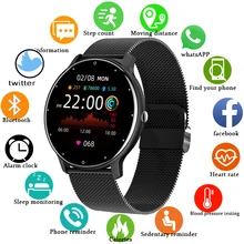 LIGE-Reloj inteligente para hombre, accesorio de pulsera resistente al agua, IP67, pantalla completamente táctil, Bluetooth, compatible con Android e iOS, incluye caja, 2021