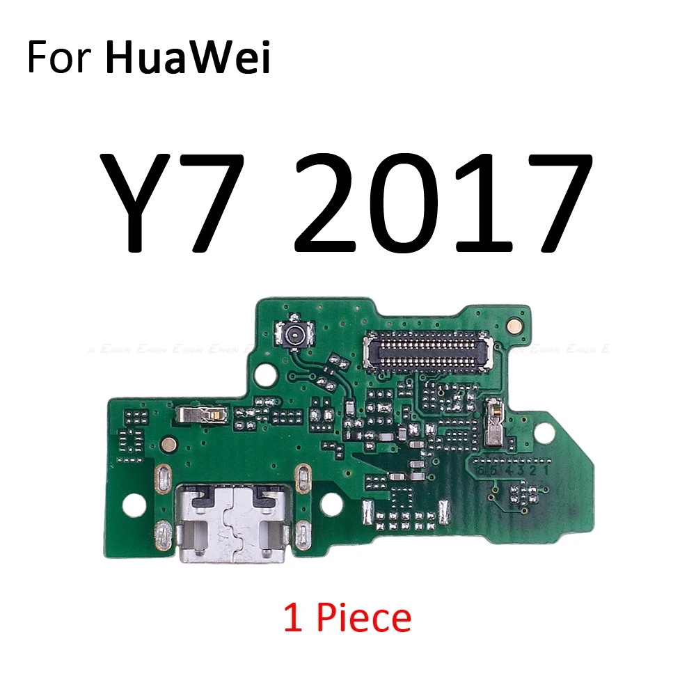 Usb зарядный порт док-станция разъем зарядное устройство для платы микрофон гибкий кабель для HuaWei Y9 Y7 Y6 Pro Y5 Prime GR5 - Цвет: For Y7 2017