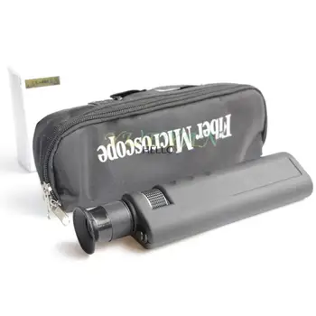 

400x Fiber Optical Microscope Optical Inspection Scope 1.25/2.5mm Coaxial LED