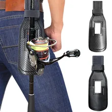 1pc Fishing Rod Holder Hands Free Carrier For Straight Handle Tackle Tool Rod Waist Storage Bag Pesca Iscas Fishing Tools