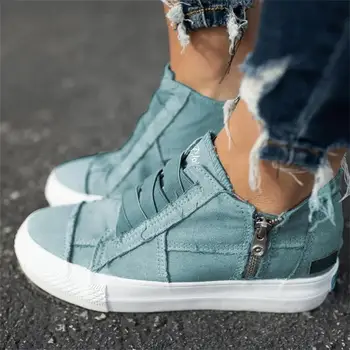 

Women Shoes canvas casual flat 2020 NEW Slip On Solid Color Ladies Sneakers Comfortable Flat Outdoor Female Casual shoes woman
