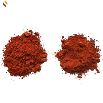 

Red iron oxide for cosmetic materials