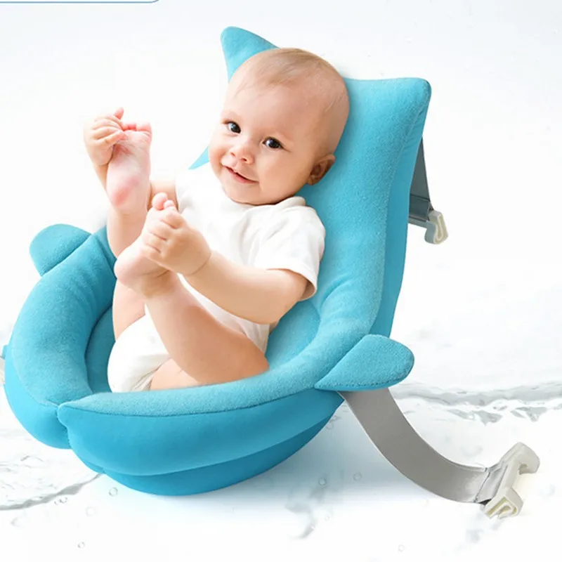 Детское сиденье для купания подушка мультфильм душ Коврик для ванны Нескользящая Ванна Коврик для новорожденных безопасности подушка мягкая подушка для младенцев