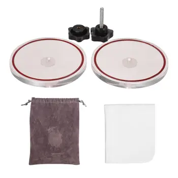 

LP Vinyl Record Cleaner Clamp Vinyl Record Lable Saver Protector Waterproof Acrylic Clean Tool