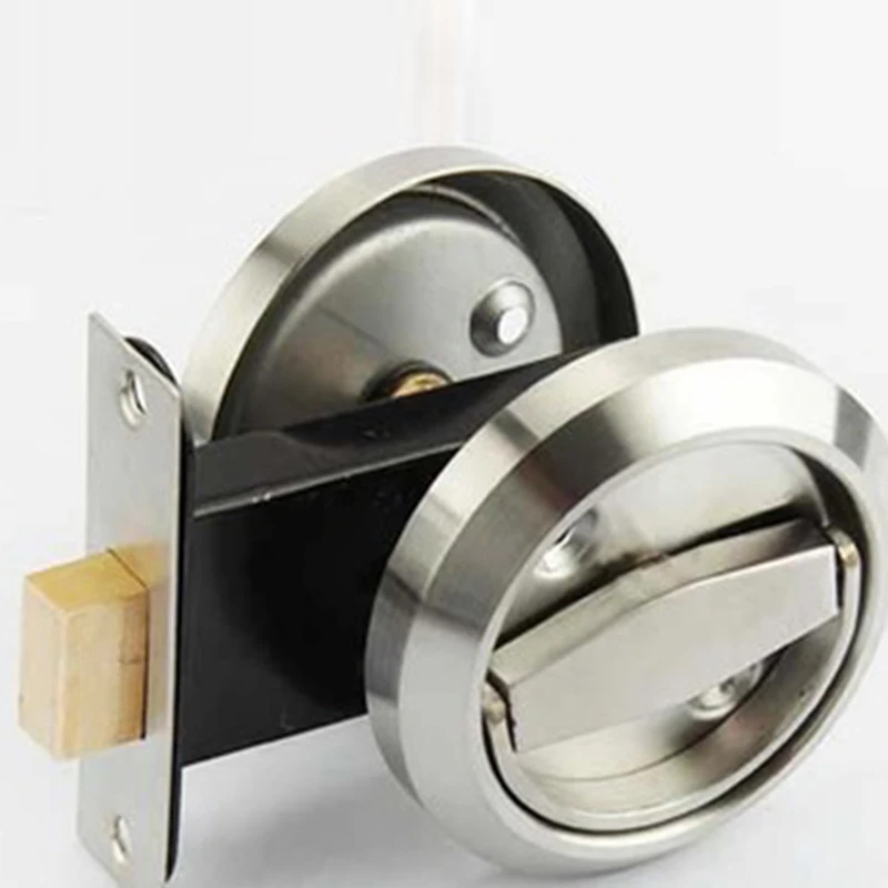 

Concealed Door Lock Stainless Steel Handle Embedded Cabinet Invisible Pull Type Mechanical Outdoor Lock for Fireproof Hardware