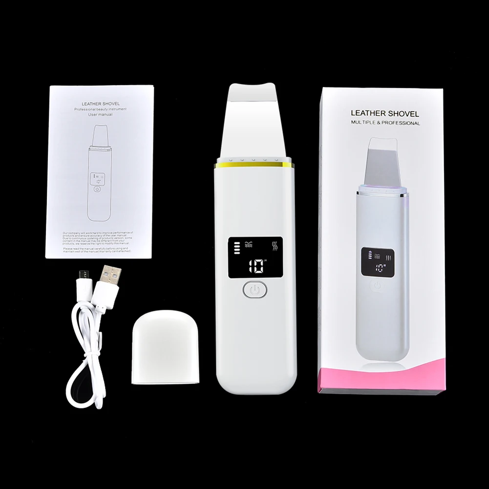 Purificador da Pele Cuidados com o Rosto Dispositivo de Elevação Ultrasonic Limpeza Profunda Importação Recarregável Ems Esfoliante Acne Remoção Cravo Pore Íon 8 Pore Cuidados Com o Rosto Dispositivo de Elevação