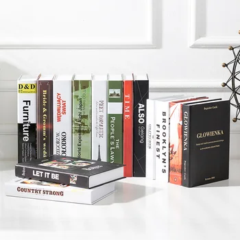 

Factory Direct Sale Fake Book Imitation Book Decoration Modern Simple English Decoration Props Book Home Model Room Decoration