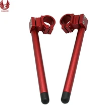 Универсальный 7/" 22 мм мотоциклетный стояк с ЧПУ T6061 алюминиевый красный руль мотоцикла с зажимами вилка рукоятки 31-54 мм