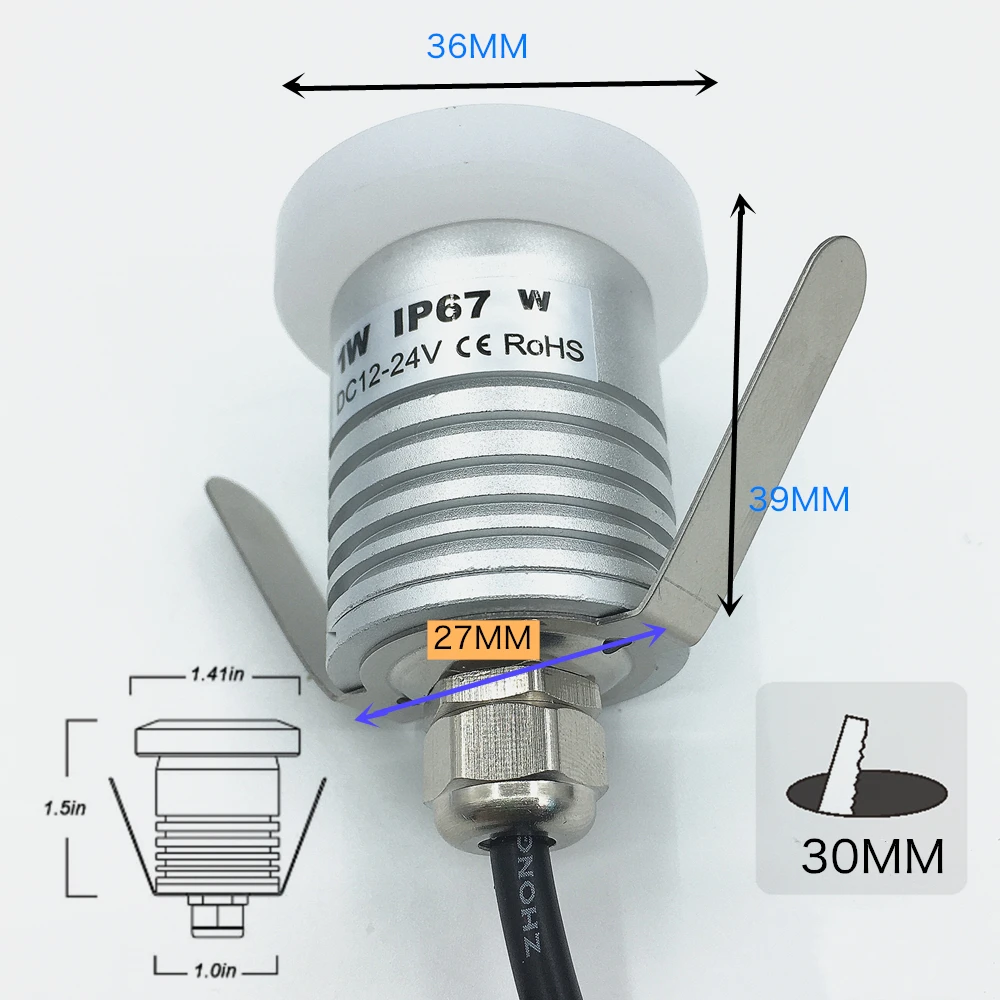 escada recessed conduziu luz arandela de parede iluminação na escada passo corredor lâmpadas passagem porão lâmpada de parede ao ar livre indoor