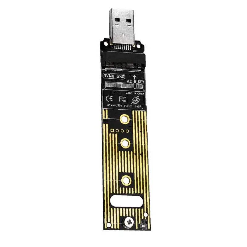 M.2 NVME SSD на USB 3,1 адаптер PCI-E на USB-A 3,0 Внутренний конвертер карта с бесплатной отверткой