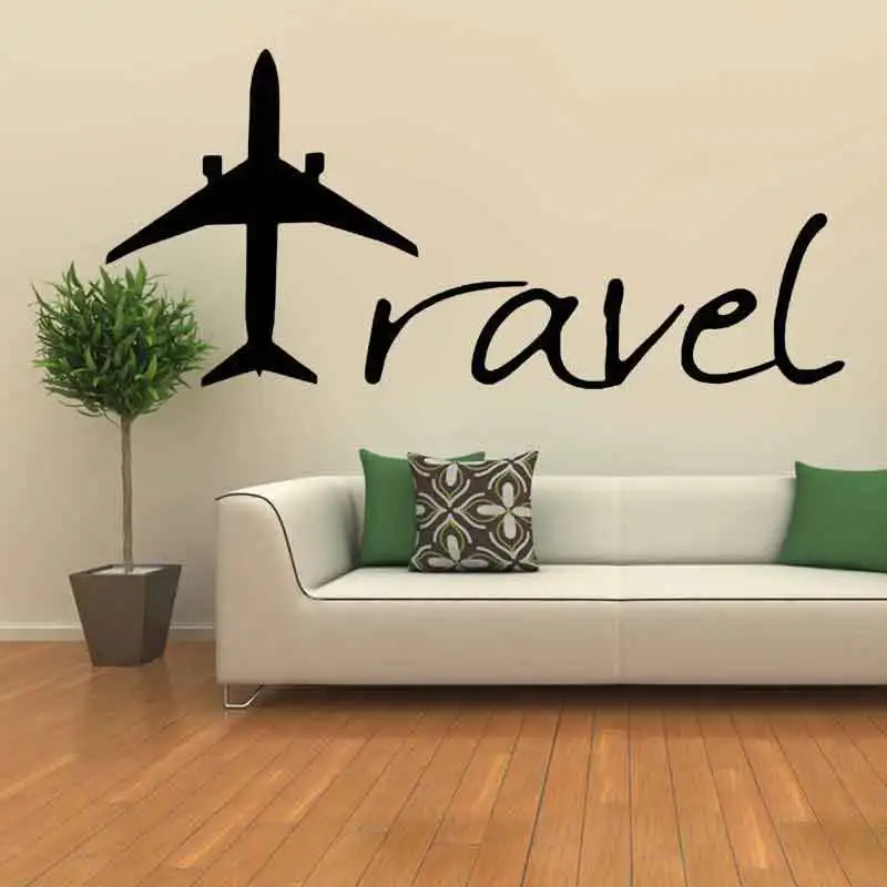 KW5210 путешествия самолет персонализированные и Креативные украшения ПВХ стикер стены внешней торговли горячие продажи