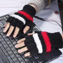 1 пара с питанием от USB, электрические нагревательные перчатки, зимние тепловые USB перчатки с подогревом, перчатки с электрическим подогревом, теплые перчатки