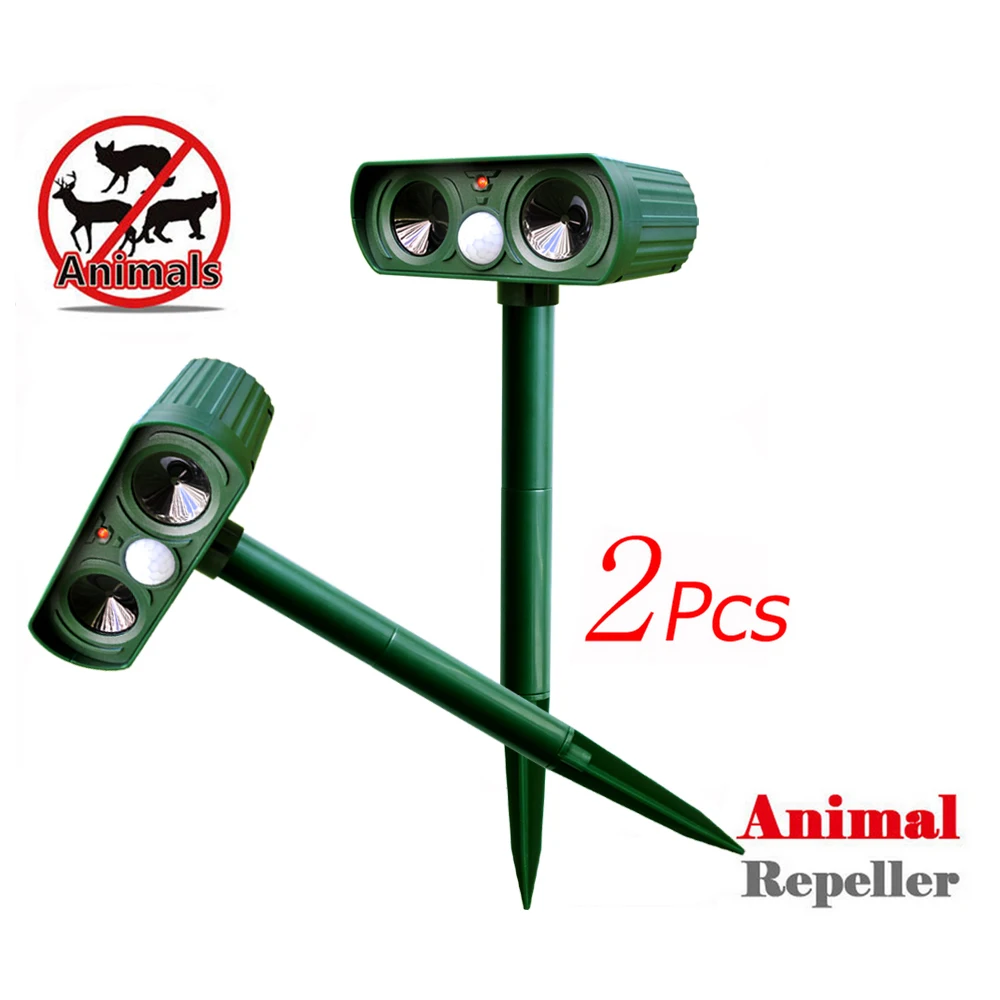 Electronic Ultrasonic Cat Repeller RC-510 Outdoor Insect Animal Garden Dogs Solar Power Repeller 0.5W 0.12A Announciator Yard