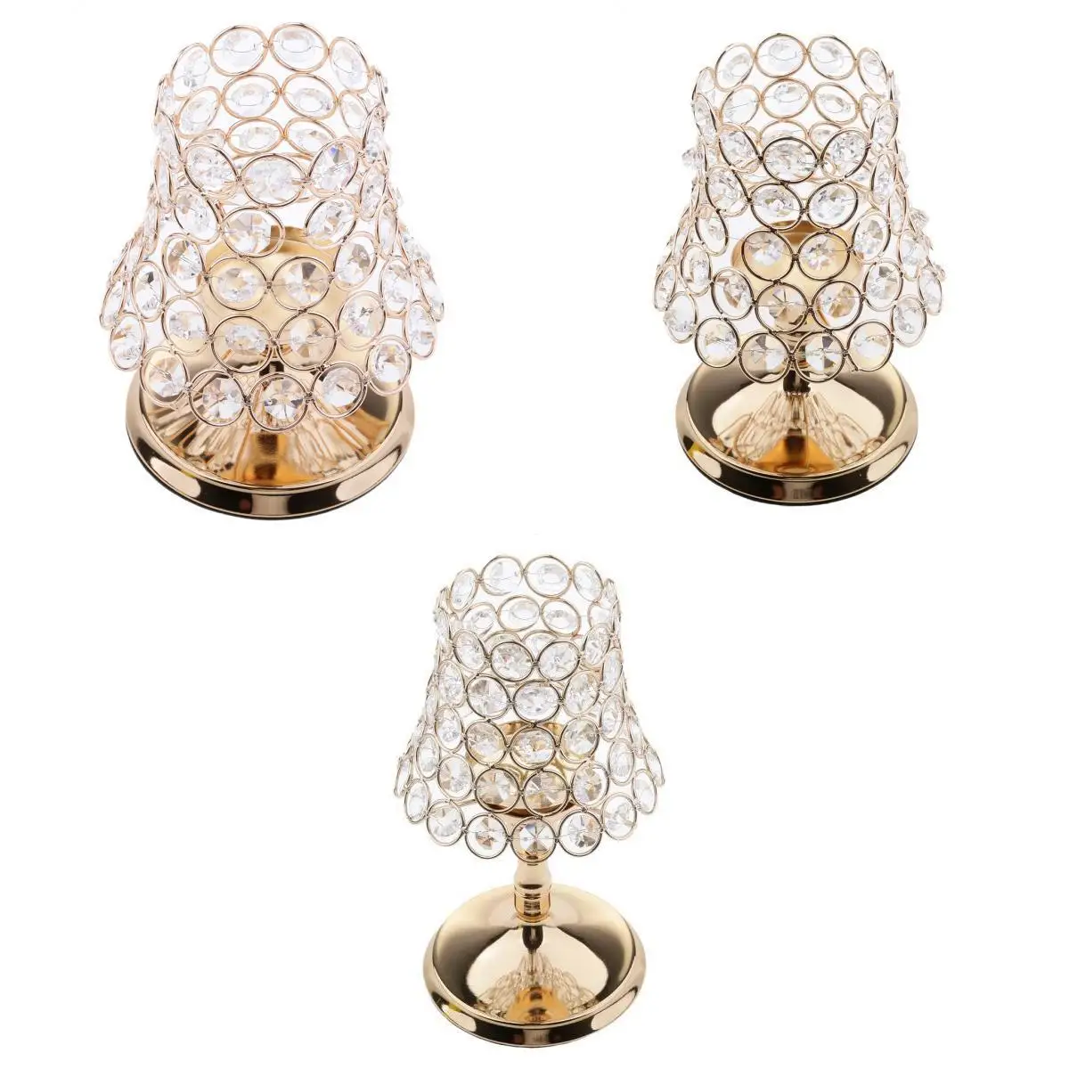 3 шт. хрустальные подсвечники свадебные Центральные элементы Набор для свечей