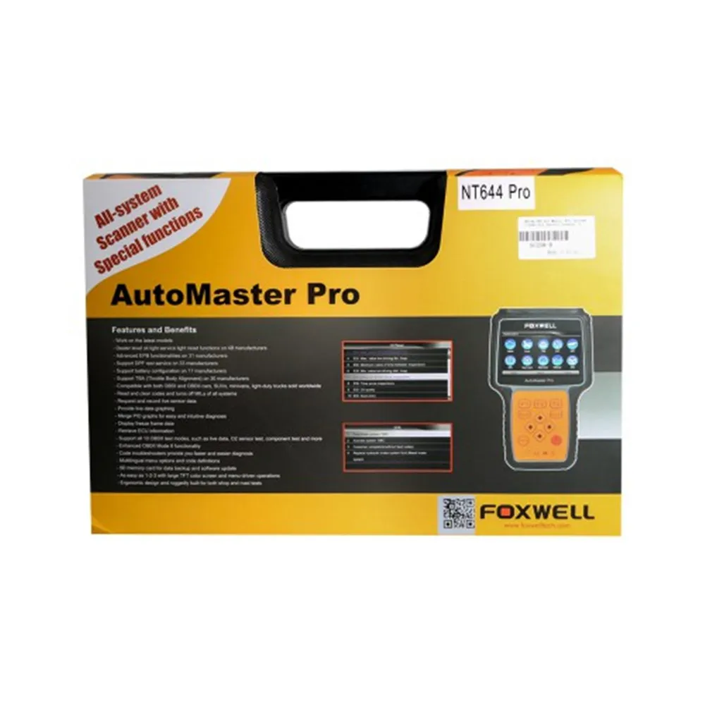 Foxwell NT644 Pro Поддержка 60+ делает полный диагностический сканер системы со специальными функциями обновления онлайн